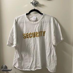 SECURITY Double-Sided Tshirt Gold